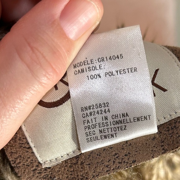 Vintage Cripple Creek brown winter fur trim embroidered winter vest Medium - Picture 15 of 15